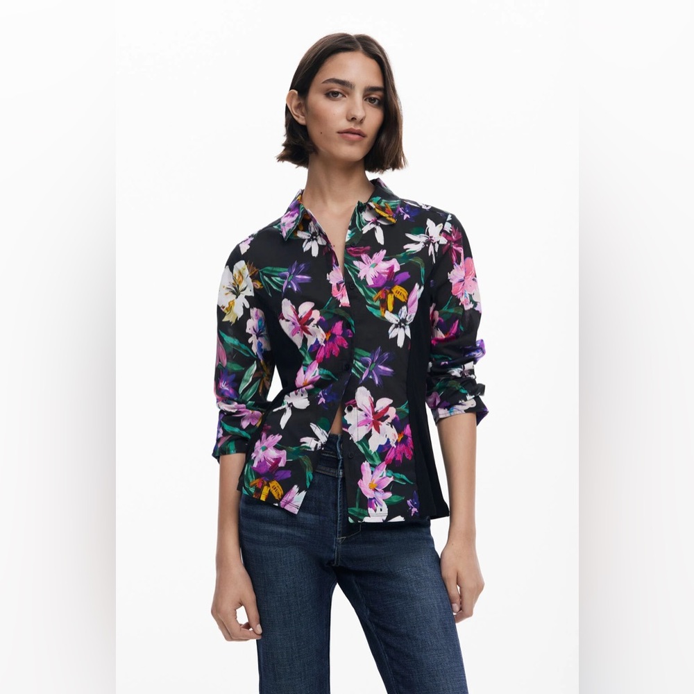 COMBINED SILHOUETTE FLORAL SHIRT